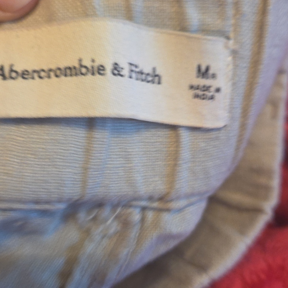 Abercrombie & Fitch Sloan Tailored Sage Wide Leg Linen Pants - Picture 4 of 9